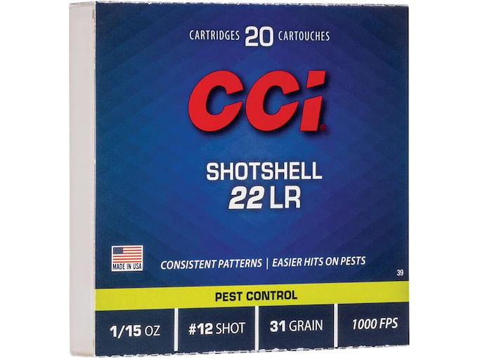 Real CCI Shotshell 22LR Ammo 31 Grain Lead Shot