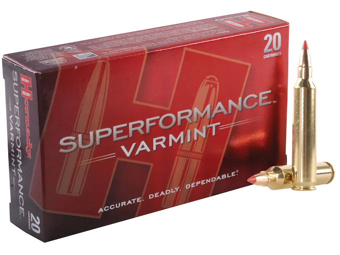 Hornady Superformance Varmint 204 Ruger Ammo 40 Grain Hornady V-Max Polymer Tip 500rounds Direct