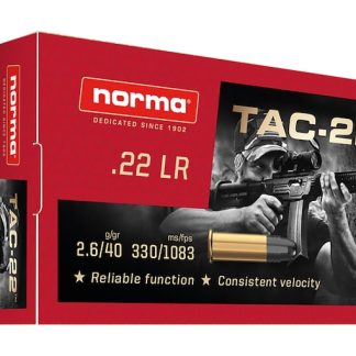 Buy Norma TAC-22 Ammunition 22LR 40 Grain Lead Round Nose